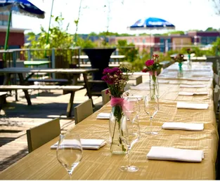 Bruidsdiner op het Dakterras